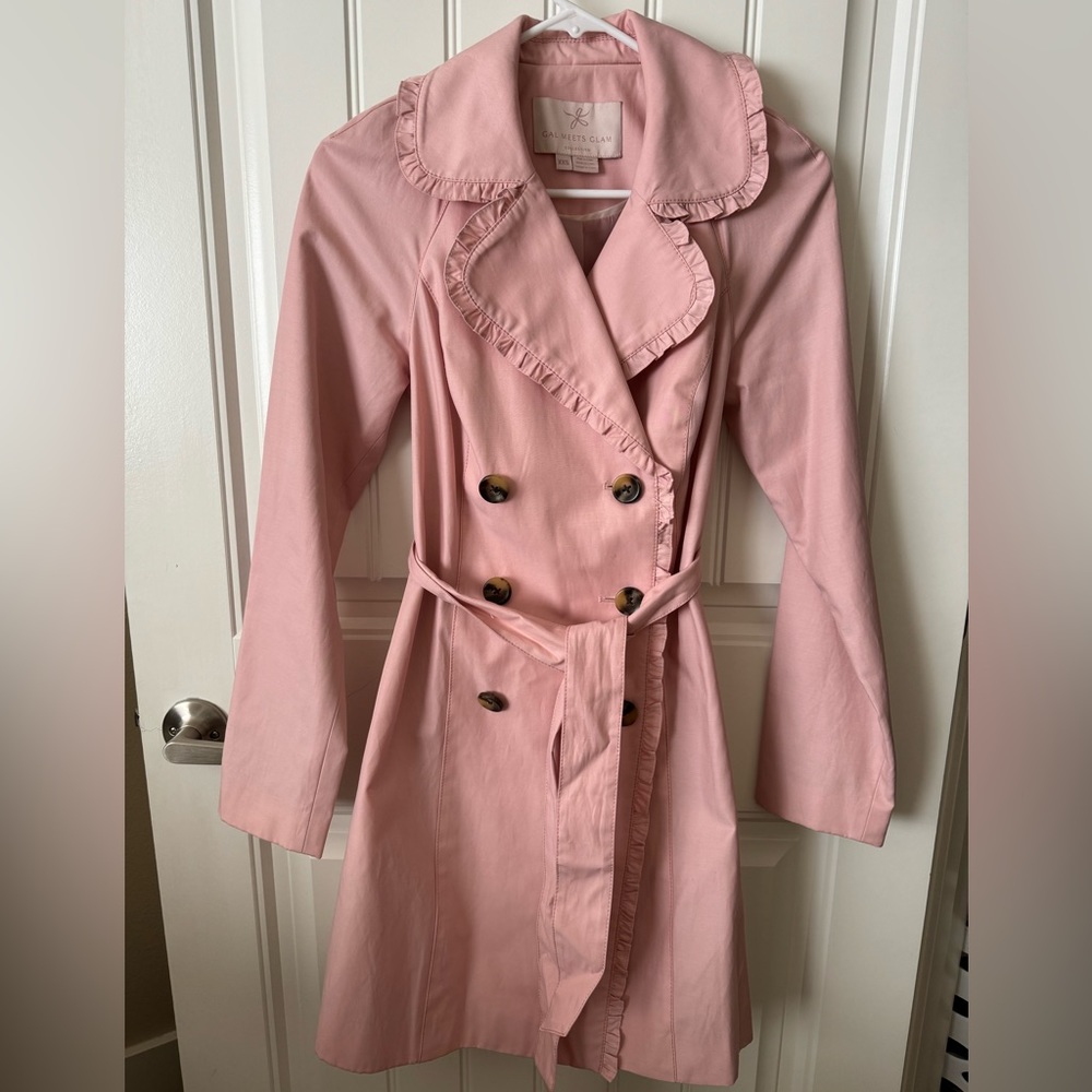Gal Meets Glam Pink Trench Coat